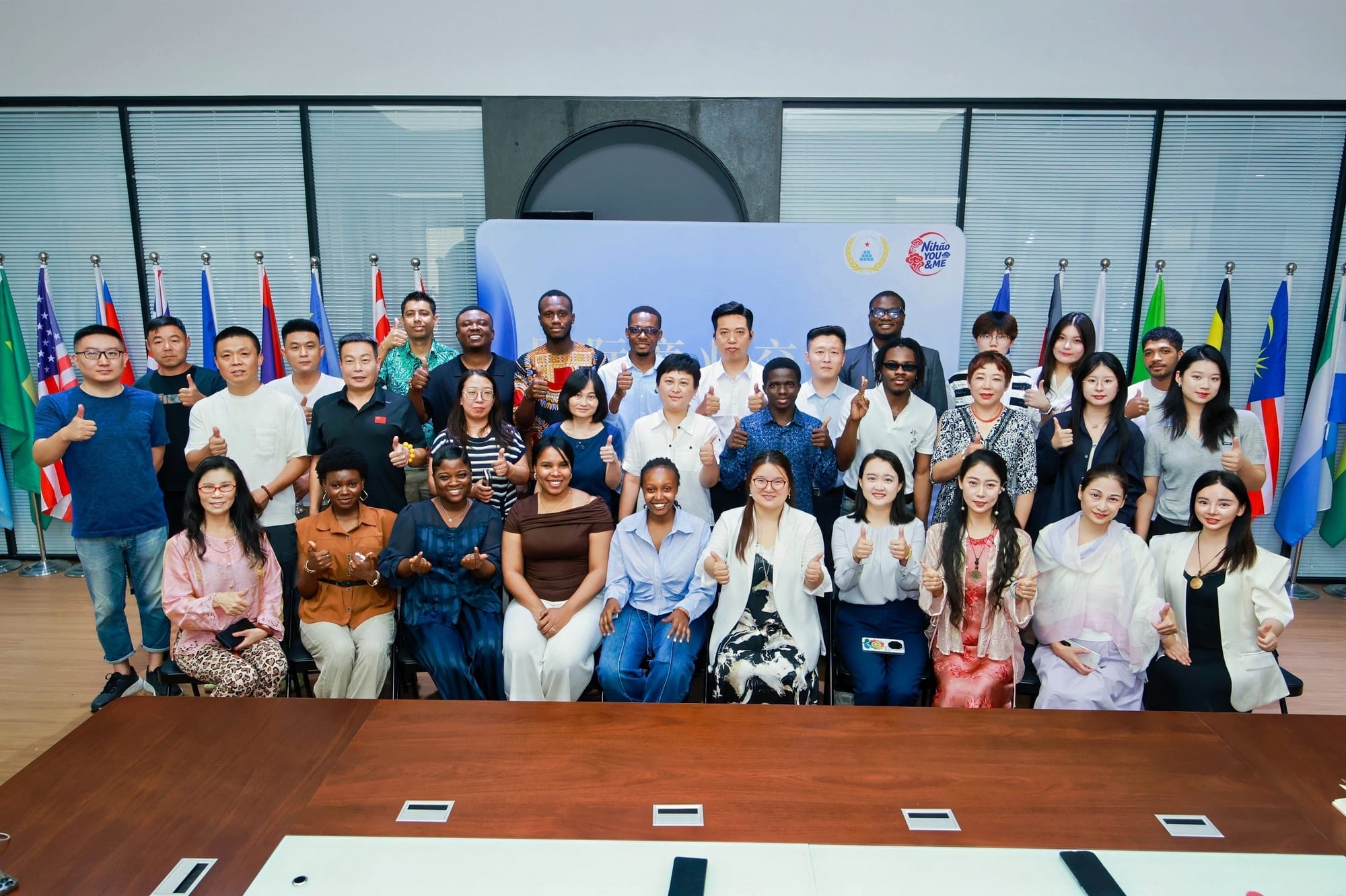 Participants at the international student startup showcase